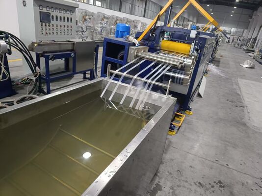 6 स्ट्रैंड सिंक्रोनाइज़्ड पीपी स्ट्रैपिंग प्रोडक्शन लाइन ±0.05mm डायमेंशनल टॉलरेंस और 1-आउट-6 फ्लो-डाइवर्जिंग डाई के साथ